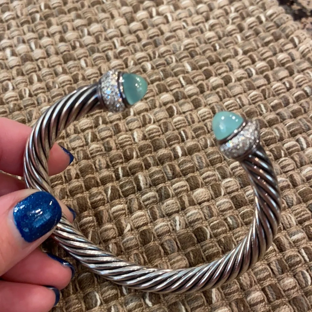 DAVID YURMAN ✨🩵HP🩵✨ 7mm Cable Cuff - Authentic - Picture 11 of 16